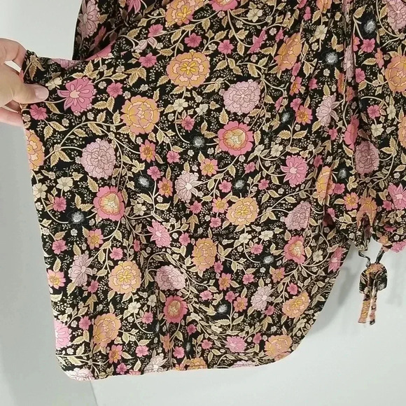 {Cynthia Rowley} Floral Print Blouse Size Small - Picture 7 of 11